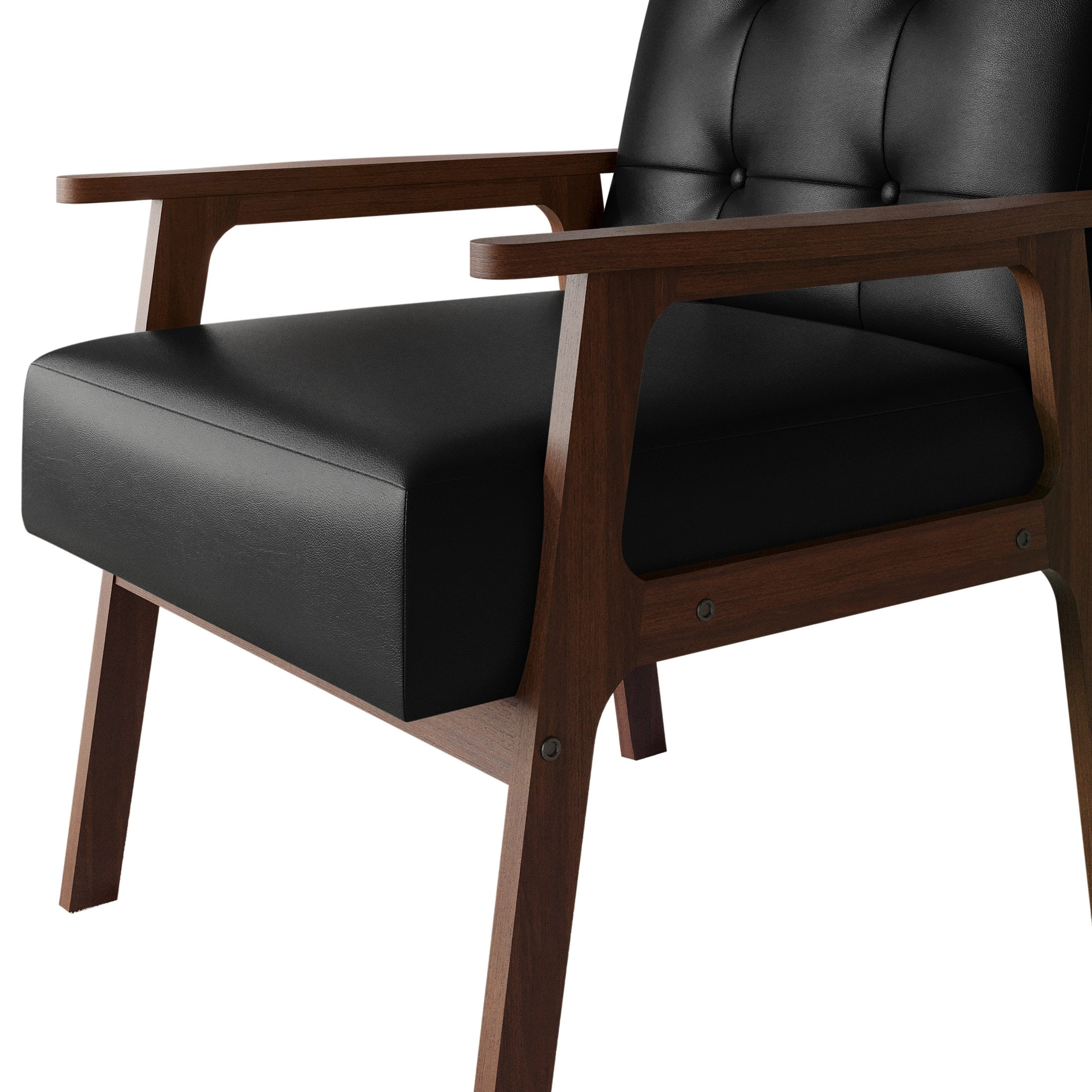 Castle Place Shabby Chic Accent Chair, Black