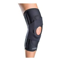 DonJoy Lateral J Patella Knee Support Brace with Hinge, Neoprene Construction, and Lateral to Medial Straps (Medium, Right Leg)
