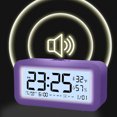 thumbnail image 5 of shyuyusa Digital Electronic Clock LED Display Electronic Clock Stereo Digital Display Snooze Alarm Clock 12/24H Change Countdown Time for Bedrooms Heavy Sleepers Kids Travel Bathroom Desk, 5 of 8