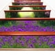 thumbnail image 1 of Adhesivo para suelo, diseño de flores moradas en 3D, adhesivo para escalera, adhesivo para pared, creado magistralmente, 1 of 9