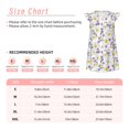 thumbnail image 3 of Fotbe Daisies Flowers Vestido de Dormir para Niñas de 3 a 10 Años, Mangas Cortas, Estilo Princesa, Pijama Camisón con Mangas Voladas-X-Large, 3 of 6