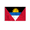2x3 ft Flag-Nylon, variant on AGAS Antigua & Barbuda West Indies 3x5 ft 200D Nylon Fabric Double Stitched Canvas Header Brass Grommets Fade Resistant & Vivid Colors - Antigua & Barbuda Flag
