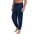 thumbnail image 2 of GIRUNS Men's Pajama Pants Soft Casual Sleep Pants With Pockets Elastic Waistband Sleepwear Pants With Drawstring Navy Blue M, 2 of 6