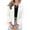 White women's casual blazer a1, variant on Women's Fall Winter Collared Long Sleeve Button Down Open Front Blazers Jackets Casual Solid Elegant Business Work Slim Tops Fashion Outfits, Black S