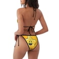 thumbnail image 2 of Zufioo Happy Cartoon Star for Women's Bikini Set,High Elastic Swimsuit and Swim Trunks Two-piece Set-Removable Chest Pad,Strap Style,Pool and Beach Swimwear-Medium, 2 of 7