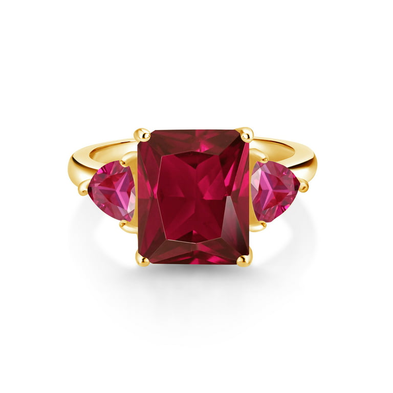Red Stone Crown Ring - Red Stone - Sizes 5-16 - R55