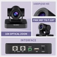 thumbnail image 2 of Cámara PTZ FEELWORLD USB10X para videoconferencia, zoom 10X, 1080p, 2 of 8