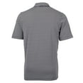 thumbnail image 3 of Men's Cutter & Buck Black Rocket City Trash Pandas Big & Tall Virtue Eco Pique Stripe Recycled DryTec Polo, 3 of 3