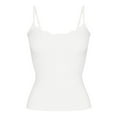 thumbnail image 6 of WTXUE Camisole Tops Sleeveless Tops for Women Lace Top Double Lined Tank Top Spaghetti Strap Club Shirt Square Neck Vest Square Neck Tops Lace Tank Tops for Women Tube Tops for Women Beige L, 6 of 8