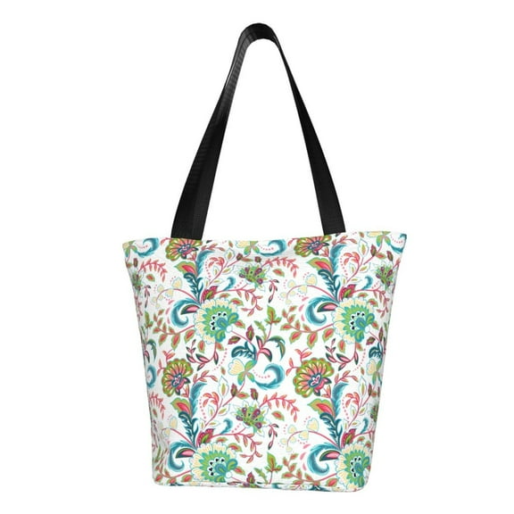 Pofeuu Fairy Flower Print Women Fashion Shoulder Handbags Top Handle Satchel Bags Tote Shoulder Shopping Bag Stylish Canvas Tote Bag