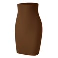 thumbnail image 6 of Wxolcjlv Womens Solid Tube Mini Skirt Strapless Waist Slim Silhouette Club Night Short Skirts, 6 of 6
