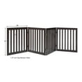 thumbnail image 4 of Unipaws 24"H Freestanding Wooden Dog Gate, Espresso, 4 of 9
