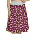 thumbnail image 1 of Women's Candy Corn Kawaii Style Sweets A-line Printed Skirt Casual Wear, 3XL, Dark Mauve Multicolor, by Ambesonne, 1 of 1