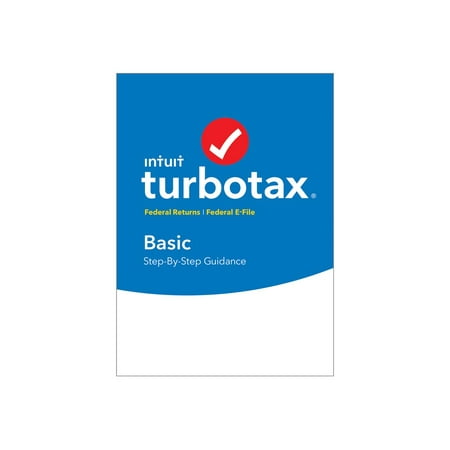 TurboTax Basic for Tax Year 2016 - Box pack - 1 user - CD - U.S. Federal only - Win, Mac - with E-file (Best Price For Turbotax 2019)