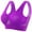 Purple, variant on YUDTA Women's No Underwire Bra Bra for Women with Support and Lift T Shirt Bras for Women No Underwire Cotton Sports Bra Underwire Bralette 18 Hour Bras for Women Push Up Bras for Women Plus Size
