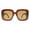 Brown (Brown), variant on Womens Square Fashion Sunglasses Oversized Thick Frame UV 400 Black