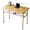 Frame：White/Board：Wood, variant on HDOFM 31.5 Inch Folding Computer Desk - Portable Activity Table Conference Table Home Office Desk, Attached storage rack,No Assembly,Teak