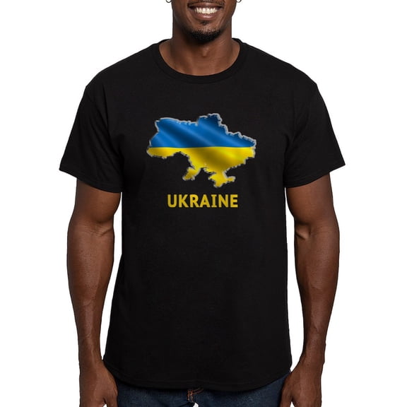CafePress - Cool Ukraine Flag Ukrainian Pride Native H T Shirt - Men's Fitted T-Shirt