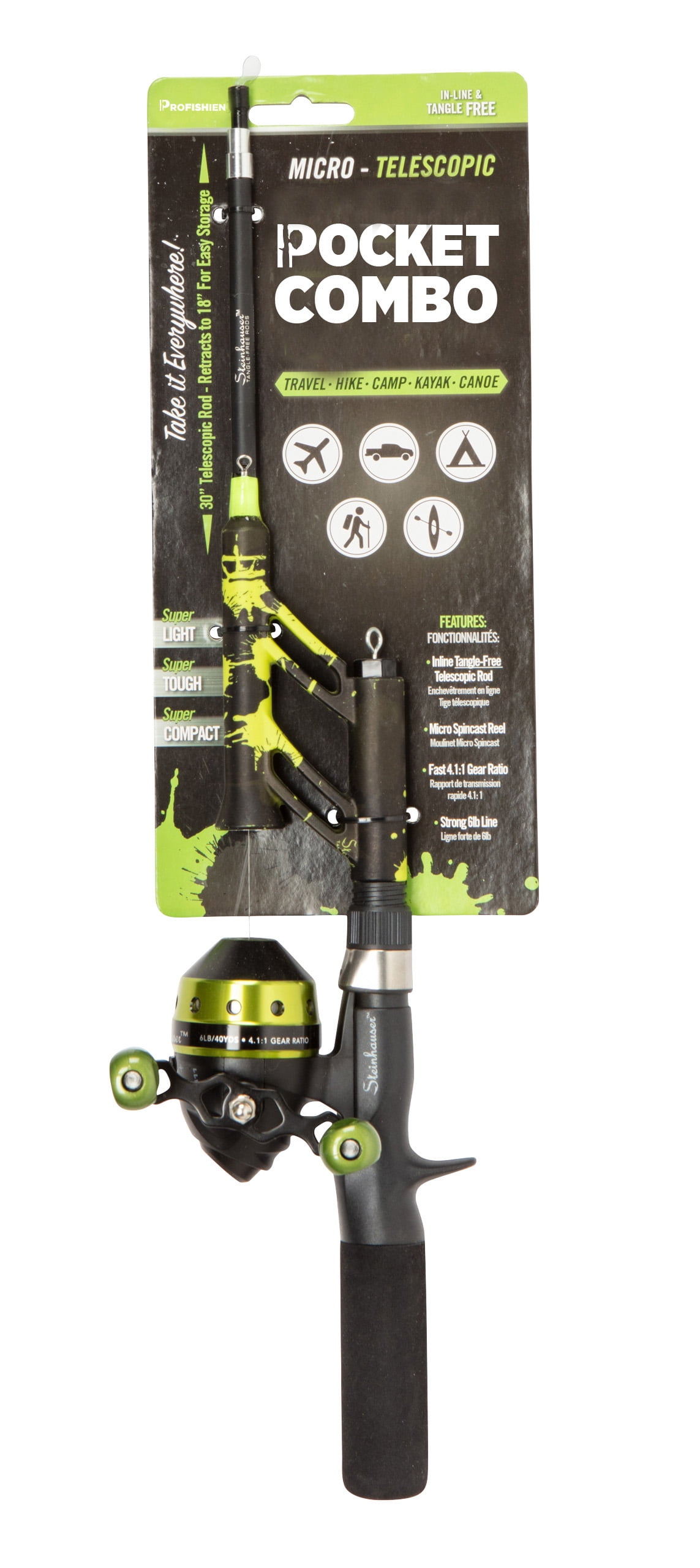 ProFISHiency Pocket Combo Micro Telescopic Spincast Combo