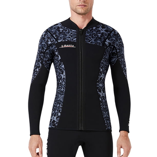 Sela de buceo 3mm Tops de traje de neopreno Premium neopreno Tits UV Protección de UV Buceo de buceo Scuba de canoa para aeróbicos de agua Snorkel Grey M seitruly OD003290-12