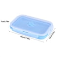 thumbnail image 3 of Spptty Collapsible Lunch Box, 800ml Silicone Collapsible Portable Lunchbox Bowl Folding Food Storage Container, Food Container, 3 of 7