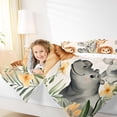 thumbnail image 4 of Feelyou Kawaii Lion King Full Size Comforter Sets, Cute Giraffe Elephant Bedding Comforter Set, Cartoon Animal Theme EReversible Bedding Sets, Ultra Soft Bedroom Decor, 3 Pieces, 4 of 8