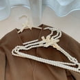 thumbnail image 3 of 2 Pcs Cintre Design Perle avec Nœud en Plastique Présentoir Perle Accessoires Maison, 3 of 8