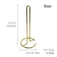 thumbnail image 2 of Gold Paper Towel Holder Countertop, RUseeN, Kitchen Paper Towel Stand Holder for Kitchen Organization and Storage, Paper Towel Holders for Standard and Large Size Rolls (Gold), 2 of 7