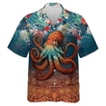 thumbnail image 2 of Camisas de verano para hombre 2024, novedad, con estampado 3D de tentáculos de pulpo, ropa con patrón creativo, camisetas de manga corta con solapa, 2 of 5