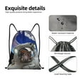 thumbnail image 6 of Bingfone Astronaut In Outer Space Drawstrings Backpacks Bags For Men Women Gym Drawstrings Bag, 6 of 9