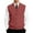 Vermilion, variant on Kixjoy Men's Sweater Vest Casual V Neck Ribbed Sweater Formal Sleeveless Knitted Vest Regular Fit Going Out Stretch Pullovers Sweater, Brown 2XL