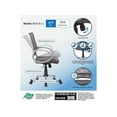 thumbnail image 4 of Boss Office Products Mesh Back with Pewter Finish Task Chair with Casters, Charcoal Grey, 4 of 9