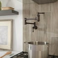 thumbnail image 4 of Delta Faucets Victorian Pot Filler Wall Faucet, Venetian Bronze | 1177LF-RB, 4 of 5