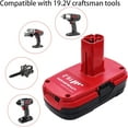 thumbnail image 6 of Ohyes Bat Diehard C3 19.2V 3000mAh Power Tool Battery with Charger for Craftsman C3, 2 Count, 6 of 7