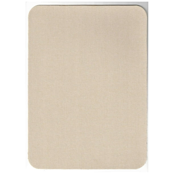 XmhyTop-A 2 parches de reparación de lino autoadhesivos de tela beige de 20 x 28 cm para asiento de coche, bolso de mano y muebles.