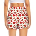 thumbnail image 4 of Goofa Fresh Red Tomato Printed Women 2 in 1 Running Shorts,Quick Dry Athletic Workout Shorts,High Waisted Athletic Shorts with Liner Pockets-Medium, 4 of 9