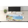 thumbnail image 2 of Beach Computer Mouse Pad, Tropical Summer Holiday Destinations Cartoon Style Town Illustration Ships Balloon, Rectangle Non-Slip Rubber Mousepad Large, 31" x 12" Gaming Size, Multicolor, by Ambesonne, 2 of 2