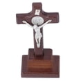 thumbnail image 1 of Croix Debout, Croix de Table Crucifix Durable Croix de Table en Bois Décoration de Table Design Épuré, 1 of 14