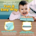 thumbnail image 3 of Divided Portion Plates Silicone, Suction Cup Plates for Girls and Boys Toddlers and Babies, Fits High Chair, BPA Free, Food Grade Silicone, Green, 3 of 9