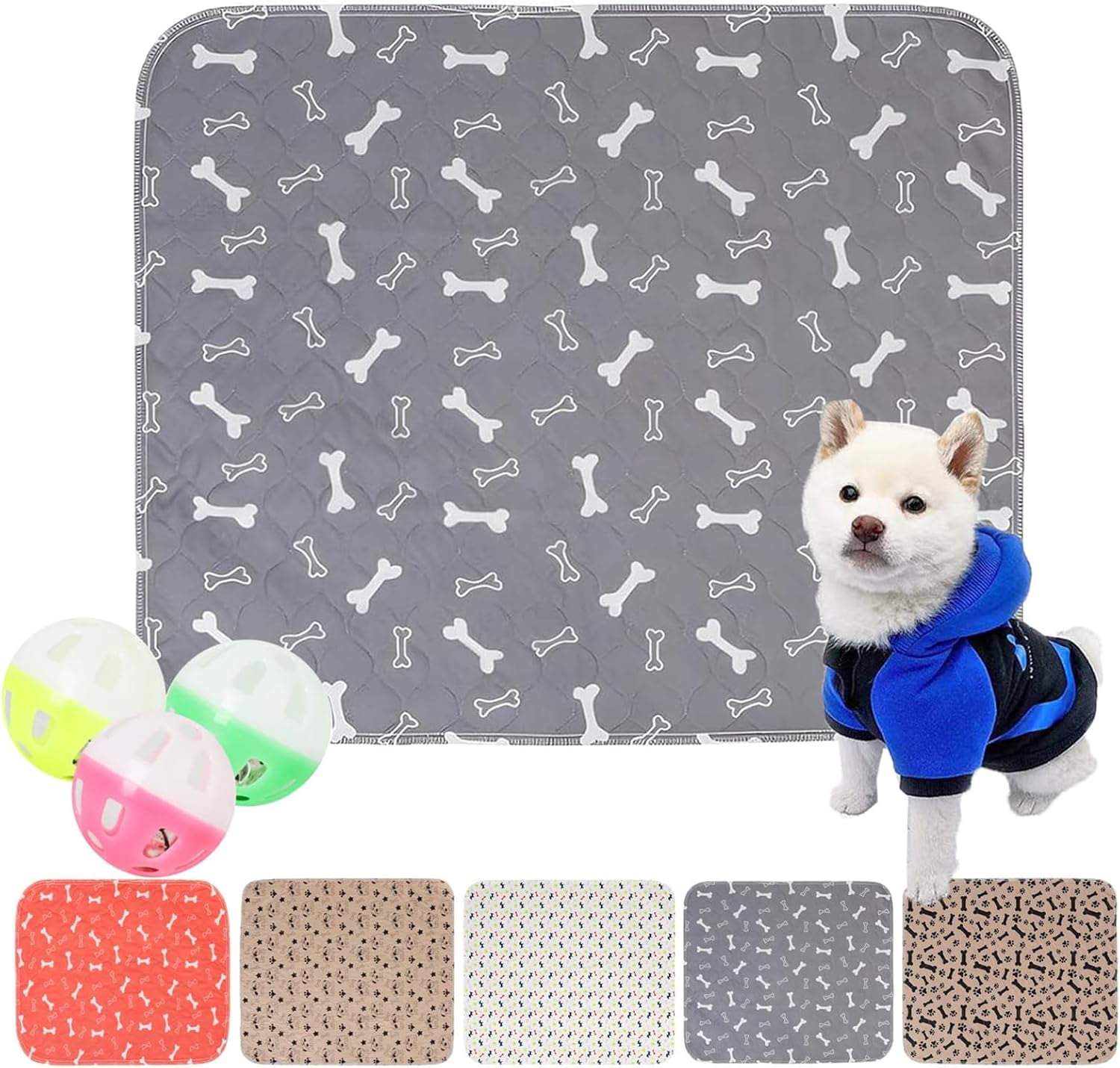Pee Pads - The Last Pee Pad You'll Get, Washable for Dogs & Cats, Leak-Proof & Anti-Slip Pet Training Pads for Home & Travel  (C, L)