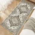 thumbnail image 4 of BERTHMEER 2'x6' Runner Rugs for Hallway Bathroom Kitchen Non Slip Washable Bedroom Entryway Brown Vintage Entrance Oriental Gray Traditional Distressed Runner Rugs, 4 of 5