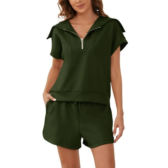 Summer Two Piece Set for Women - Tank Top and Casual Shorts, Soft and Breathable Fabric Women's Casual Shorts Suit For Spring Summer Fall Comfortable And Relaxed Fit For Everyday Wear