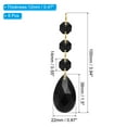 thumbnail image 2 of Uxcell Teardrop Crystal Chandelier Pendants Beads, 8 Pack 100mm Length 38mm Prisms Parts Beads Black, 2 of 6