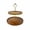 Gold, variant on Btomtd 2-Tier Wooden Decorative Cake Stand, 8"D x 9.3"H, Cupcake Tower and Serving Tray for Desserts, Candy Buffet Holder for Home Tea Parties, Black