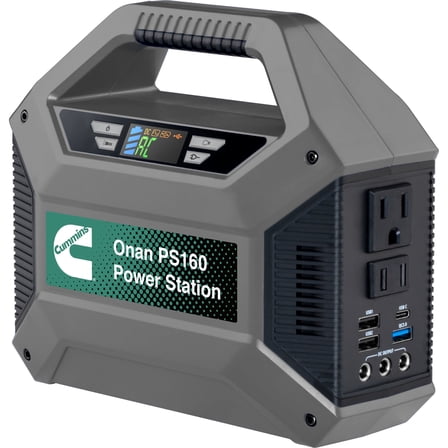 Cummins 155Wh 150 Peak Watt Portable Power Station & Solar Generator, Modified Sine Wave AC Outlet, Backup Lithium Battery (Solar Panel Not Included)