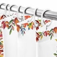 thumbnail image 6 of Shower Curtain 72"W x 84"L Autumn Thanksgiving Maple Leaf Fabric Shower Curtains Set with Hooks Water Repellent Bathroom Curtains Machine Washable Bathroom Accessories, 6 of 6