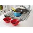 thumbnail image 6 of Yamazaki Home  Over-the-Sink Dish Drainer, Steel, Holds 8.8 lbs White, 6 of 7