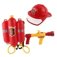 thumbnail image 4 of Juego de juguetes de agua en aerosol para bomberos, accesorio para disfraz, juego de simulación, bombero, agua 2 piezas, 4 of 9