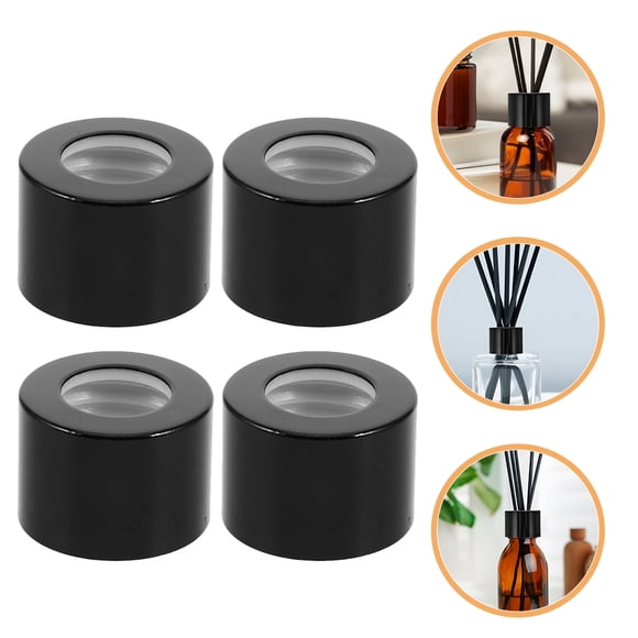 WHAMVOX 20Ud Tapas De Frasco Negro Para Difusores Con Materiales Duraderos Y Fácil Reemplazo Para