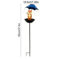 thumbnail image 3 of Solar Powered Garden Light with Bird Feeder - 2-in-1 Outdoor Decorative Lighting for Courtyards and Patios - Automatic Night Illumination with Daytime Charging, 3 of 6